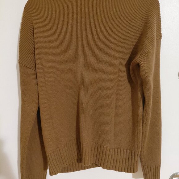 Everlane The Mariner Sweater - Dark Camel Small - Picture 4 of 5